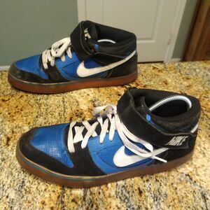 Rare Vintage 2012 NIKE Air Twilight Mid Men's Skater Blue Black US 12.5